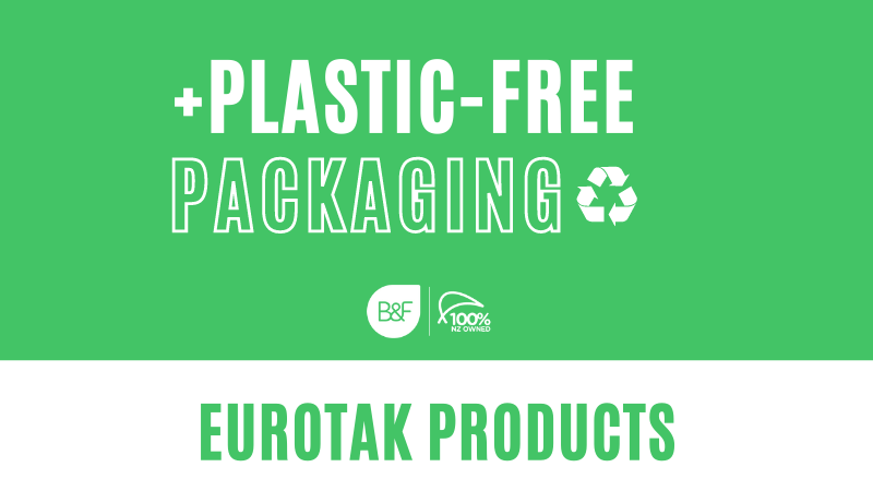Our Eurotak products go one step further with new recyclable packaging